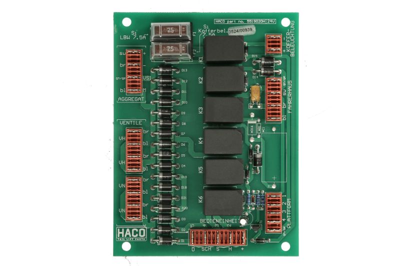 Placa circ. impr. dis. umpl./aeris. (sis. hidr. frana) 24.0 V