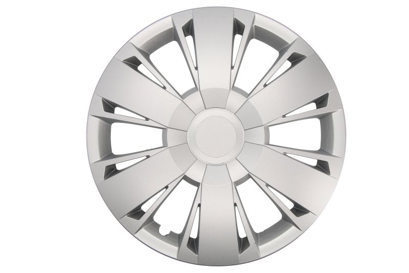 Capac roata plastic argintiu 4 bucati