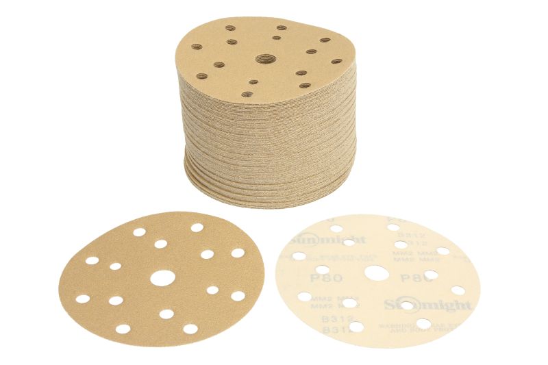 Discuri polishing 150 mm set 100 bucăți bej