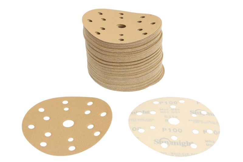 Discuri polishing 150 mm set 100 bucăți bej
