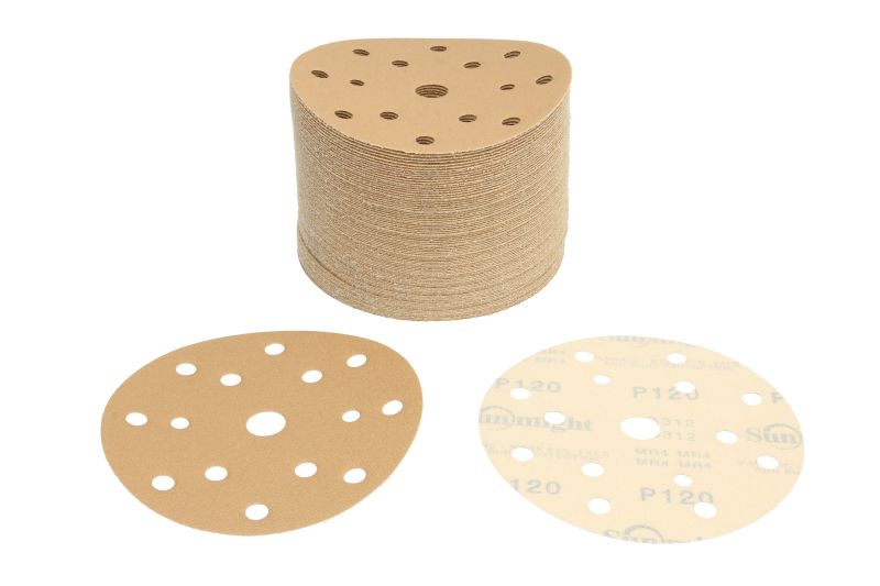 Discuri polishing 150 mm set 100 bucăți bej