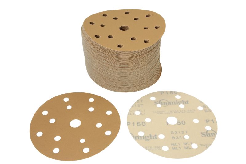 Discuri polishing 150 mm set 100 bucăți bej