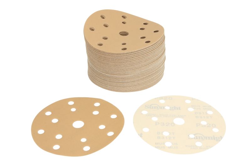 Discuri polishing 150 mm set 100 bucăți bej