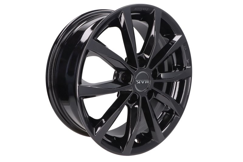Janta aliaj 6.5x16 inch 70,2 mm negru lucios