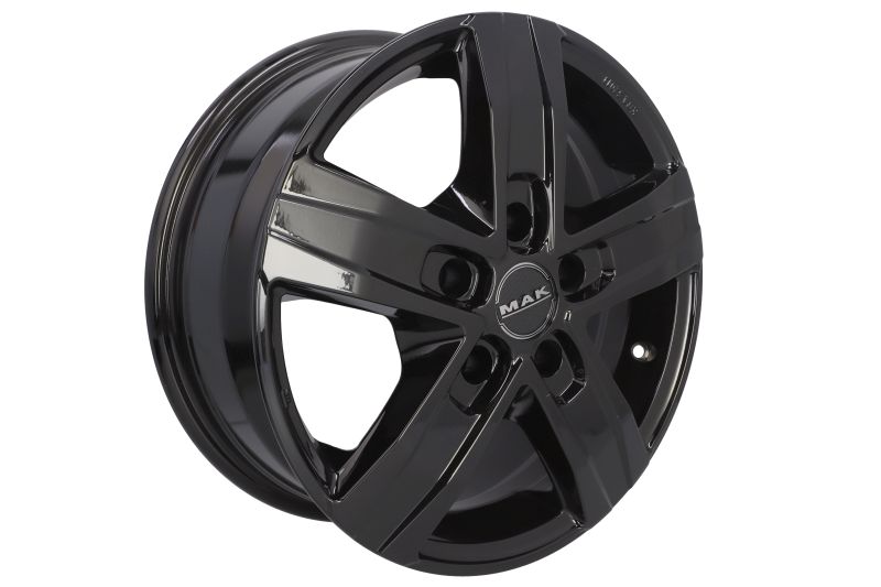 Janta aliaj 6.5x16 inch aluminiu negru lucios