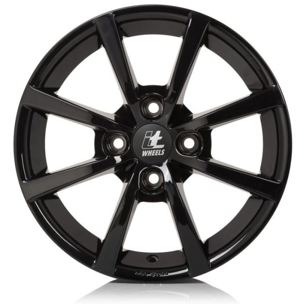 Janta aliaj 6.5x17 inch 63,4 mm negru lucios
