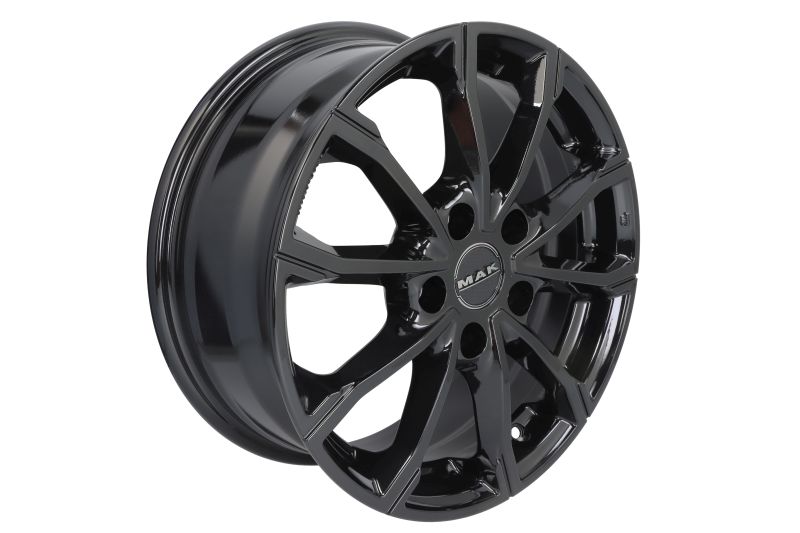 Janta aliaj 6.5x16 inch aluminiu negru lucios