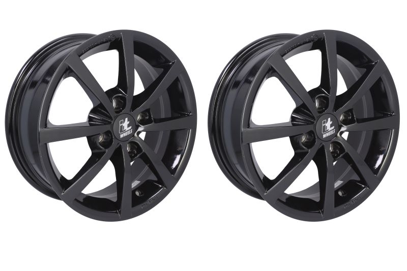 Janta aliaj 6.0x15 inch 65,1 mm negru lucios