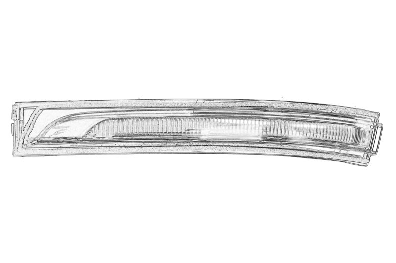 Semnalizator oglinda exterioara stanga alb