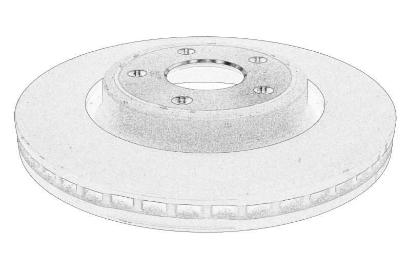 Disc frână față ventilat 350 mm set 2 bucăți