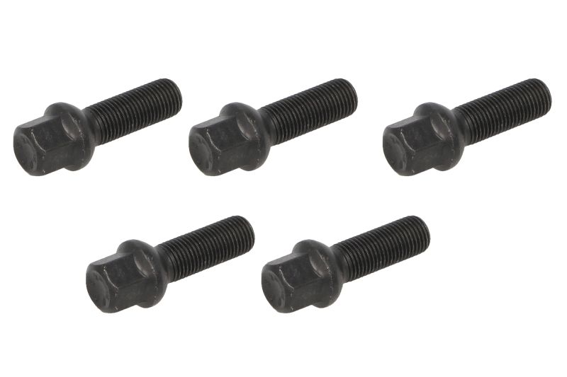 Surub roata M14 filet 1.5 mm lungime 37 mm negru