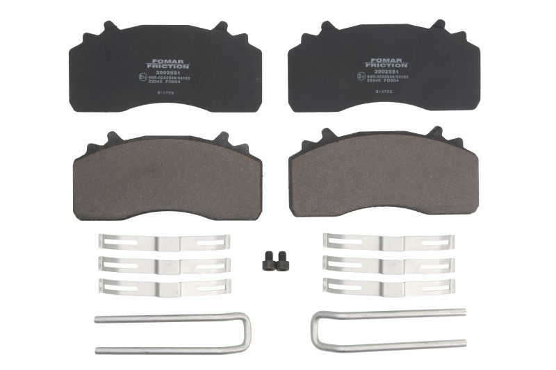 Set placute frana disc fata