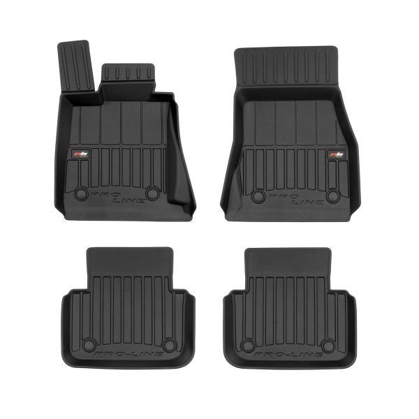Covoras podea cauciuc TPE negru set 4 bucati