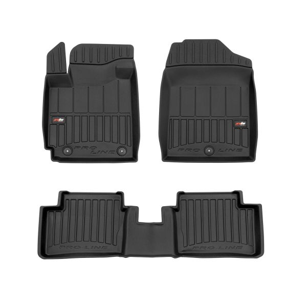 Covoras podea cauciuc TPE negru set 3 bucati