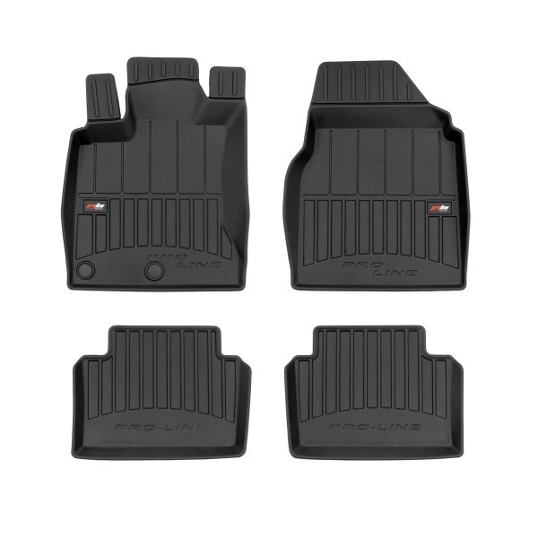 Covoras podea cauciuc TPE negru set 4 bucati