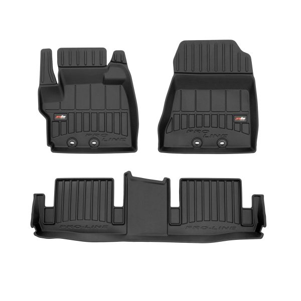 Covoras podea cauciuc TPE negru set 3 bucati