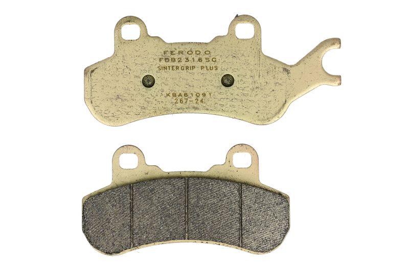 Set placute frana fata 117.4x50.5x8.1 mm sinter