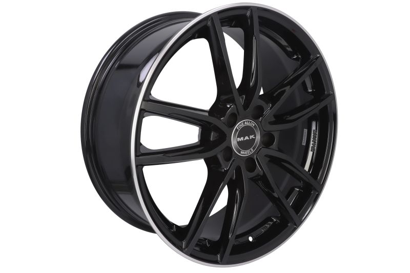 Janta aliaj 8.0x19.0 inch 66,6 mm Inel negru lucios cu oglindă