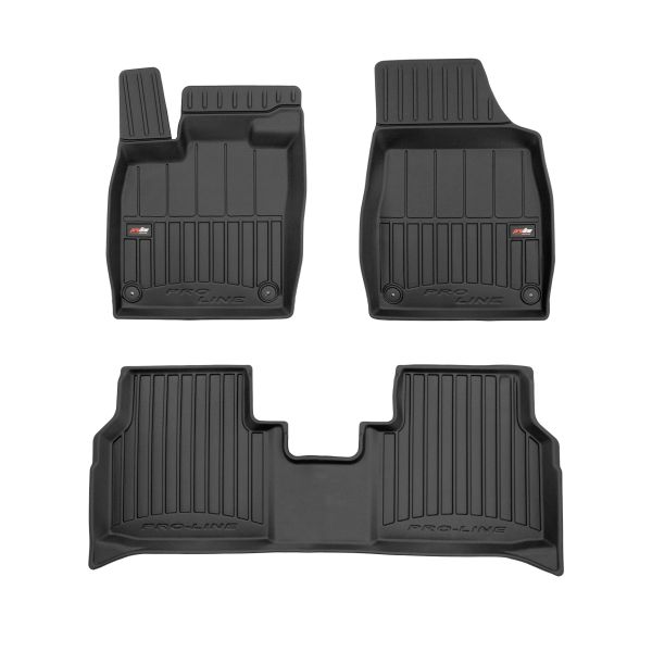 Covoras podea cauciuc fata TPE negru set 3 bucati SUV