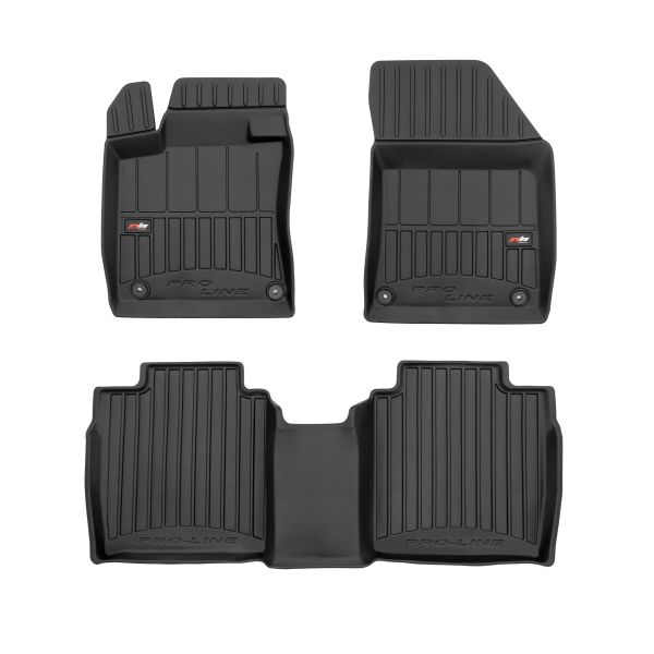 Covoras podea cauciuc TPE negru set 3 bucati