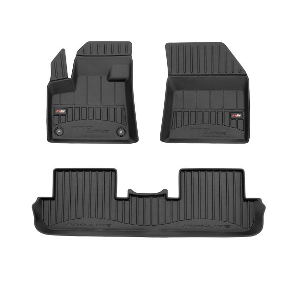 Covoras podea cauciuc TPE negru set 4 bucati