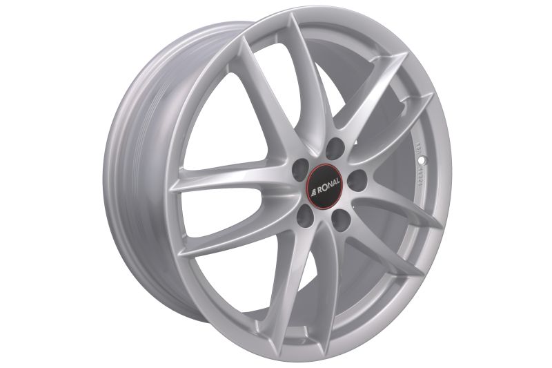 Janta aliaj 7.5x18.0 inch aluminiu argintiu lucios con 60°