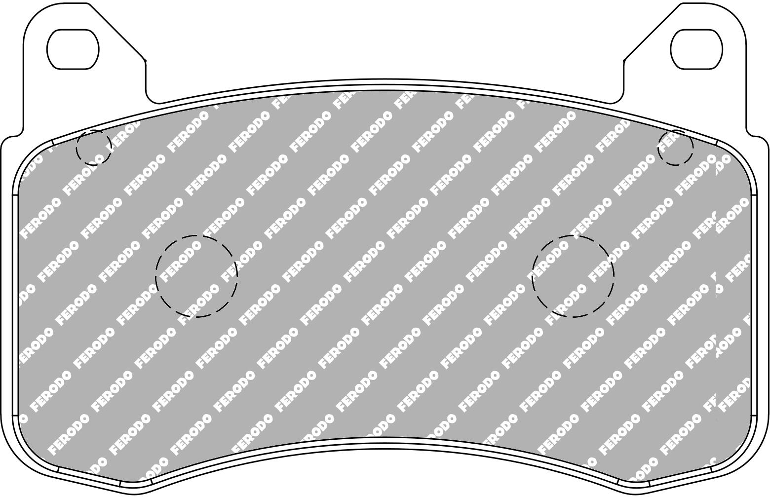 Set placute frana fata 131.9x84.7x16.5 mm