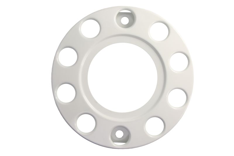 Capac roata fata otel alb 434 mm