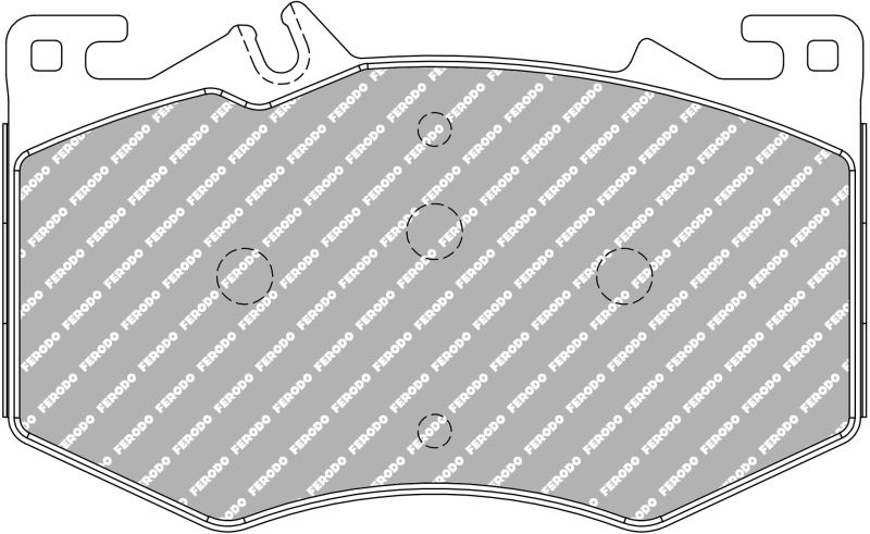 Set placute frana fata 154.6x93.2x17.0 mm