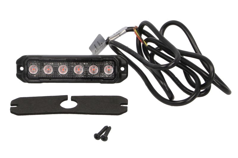 Girofar LED rosu 113x28 mm