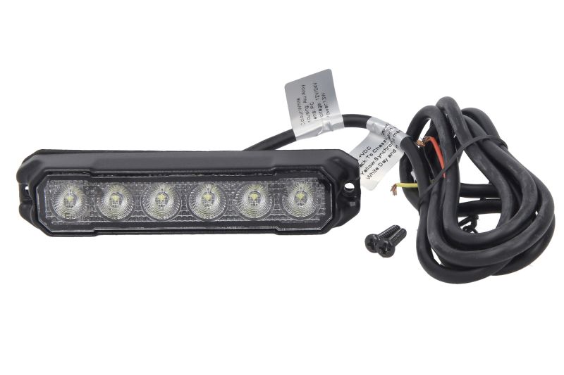 Girofar LED alb 128x28 mm