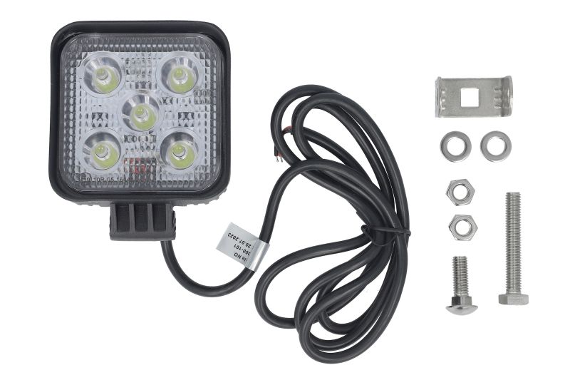 Lumină de lucru LED 15W 85x85 mm negru