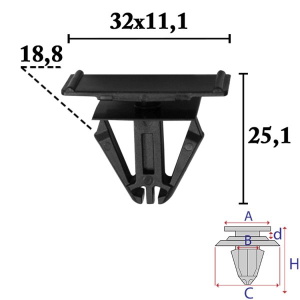 Clips, acoperire decorativa si protectie