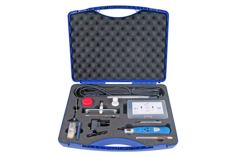 Glass repair set and system
