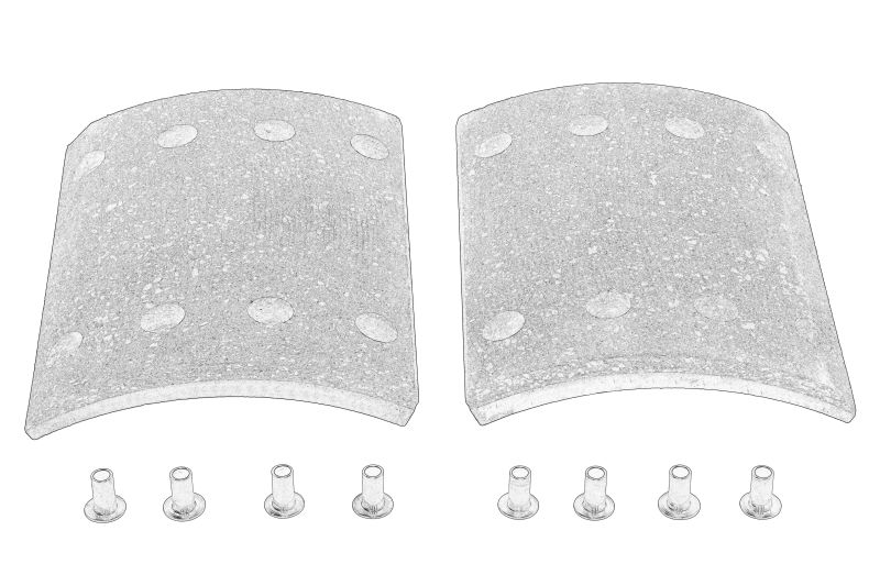 Placute de frana tambur 200x18 mm