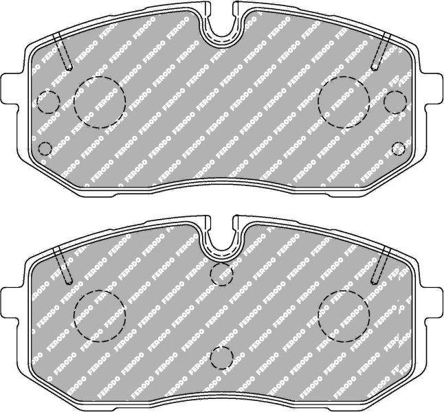 Set placute frana fata 137.9x61.6x18.0 mm