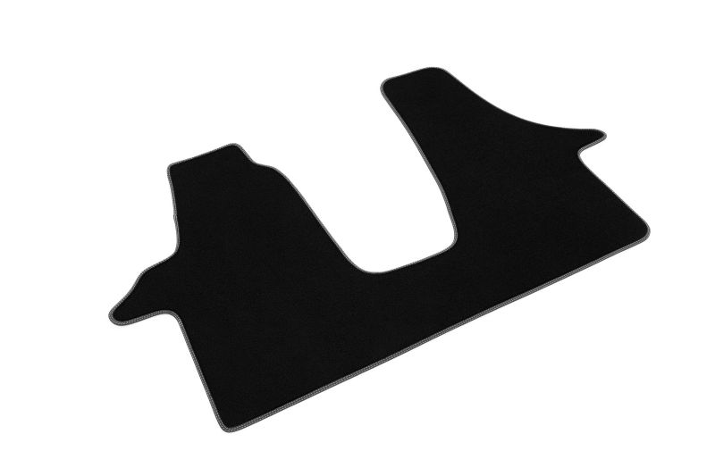 Covoras podea textil fata velours negru 1 bucata
