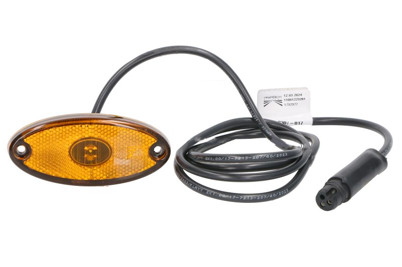 Lumina de clarificare lateral LED 24V portocaliu cablu 1500 mm 102x46 mm