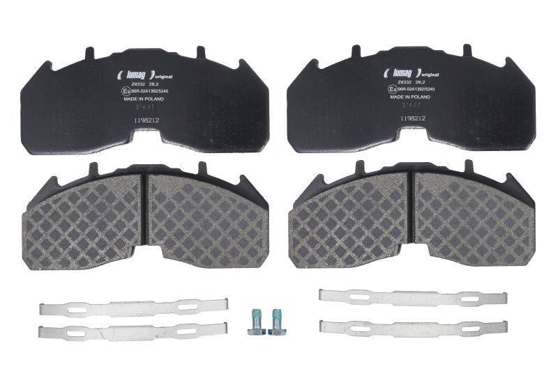 Set placute frana 249.5x106.8x29.25 mm