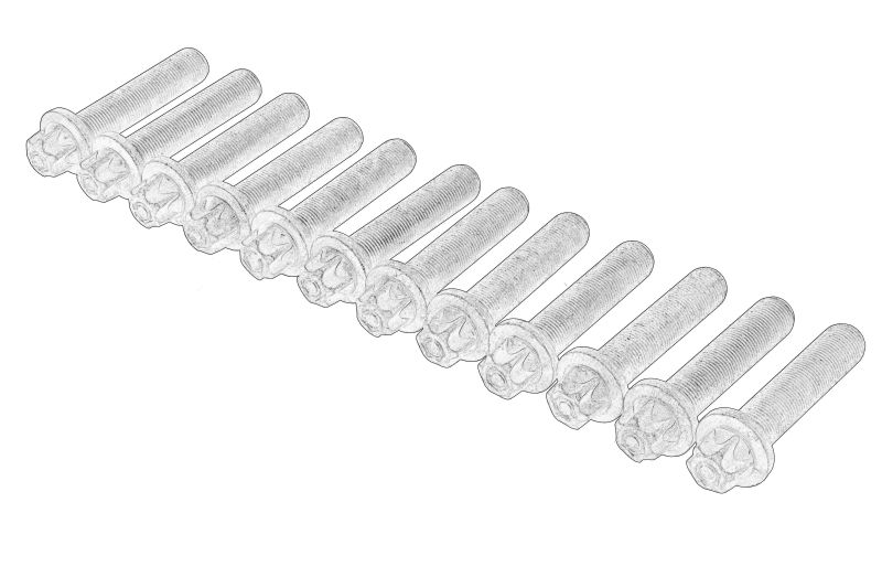 Surub suportul corpului axului Torx M18x1,5 80 mm