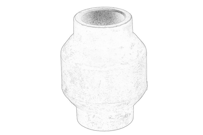 Bucsa arc 80x60x30 mm
