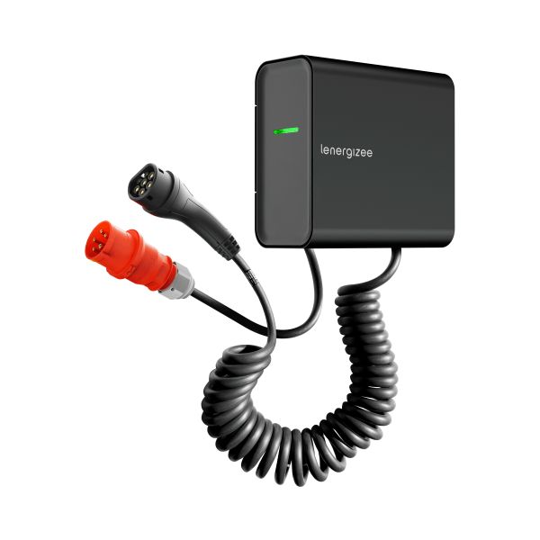 Statie de incarcare vehicul electric 22 kW negru cablu 4 m