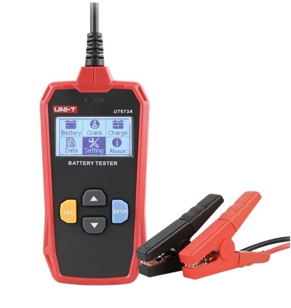 Tester baterie digital 12V/24V cabluri 1000 mm