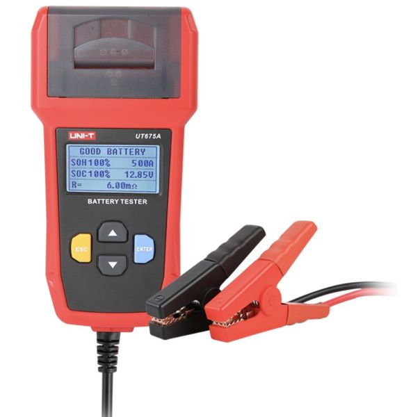 Tester baterie digital 12V/24V cabluri 1000 mm