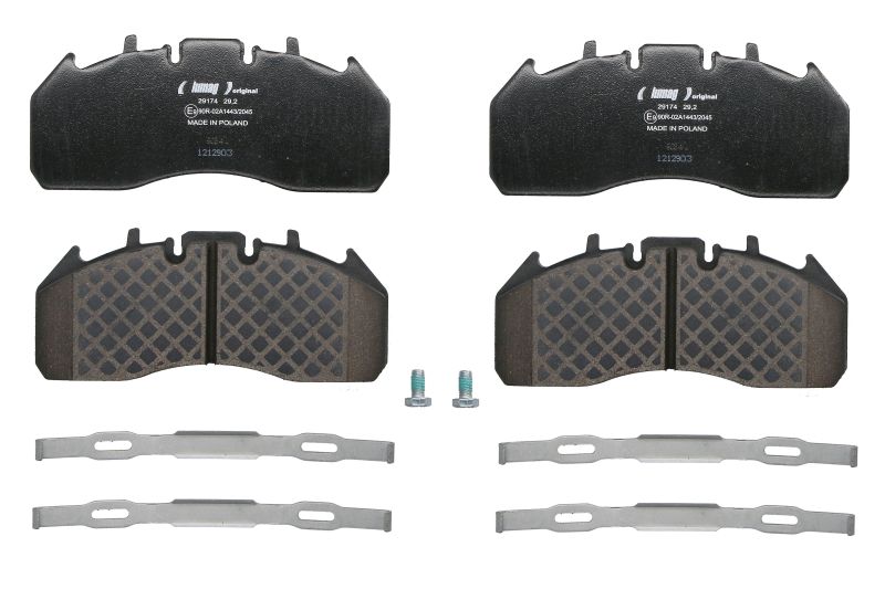 Set placute frana fata 249.5x109.7x29.0 mm