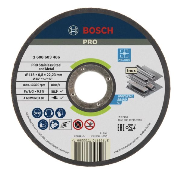 Disc abraziv polizor unghiular 125x0,8x22,2 mm metal 25 buc
