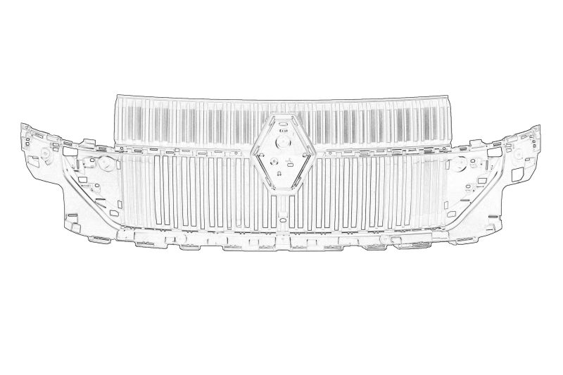 Grila radiator negru