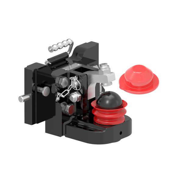 Transport hitch 390x30 mm pivot 20 mm negru