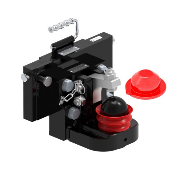 Transport hitch lățime 320 mm grosime 37.5 mm diametru pivot 25 mm negru