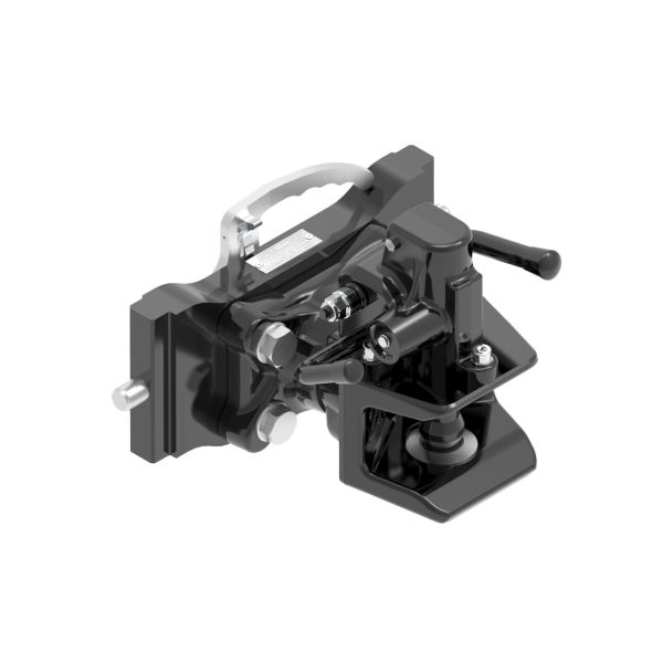 Transport hitch 314x30 mm pivot 20 mm negru